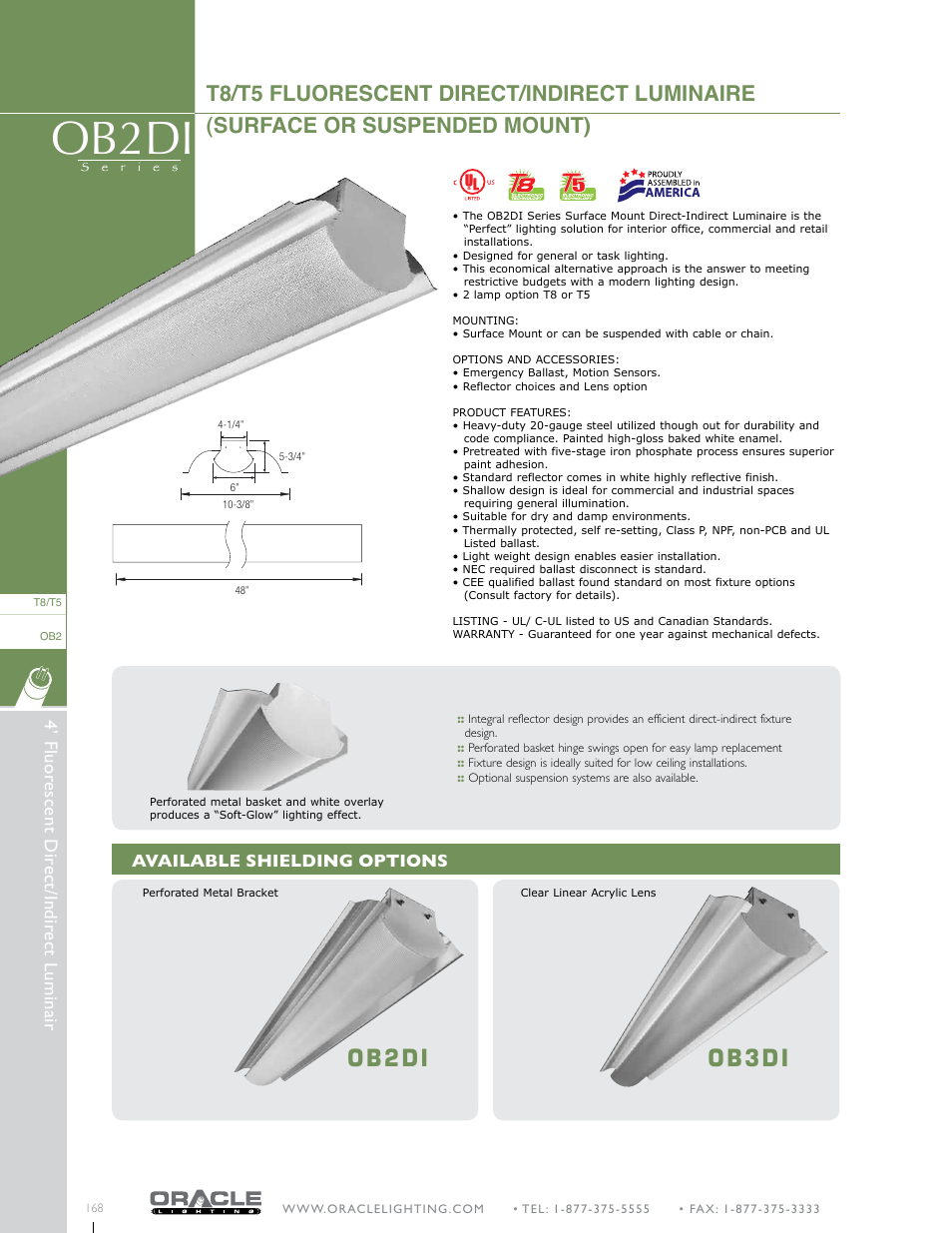 Oracle Lighting OB3DI-4 User Manual | 2 pages