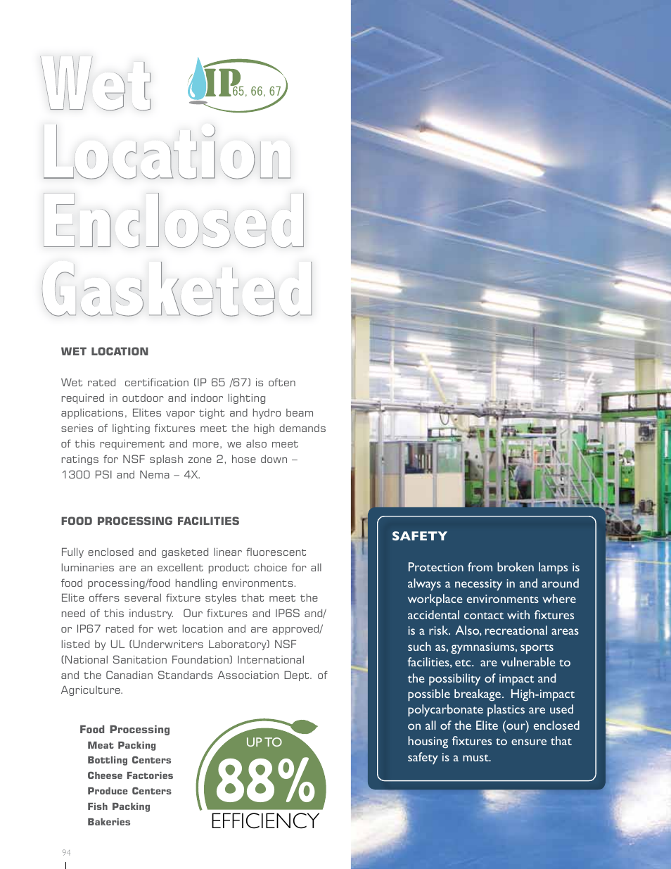 Wet location enclosed gasketed | Oracle Lighting HD1B-6 T5 User Manual | Page 2 / 6