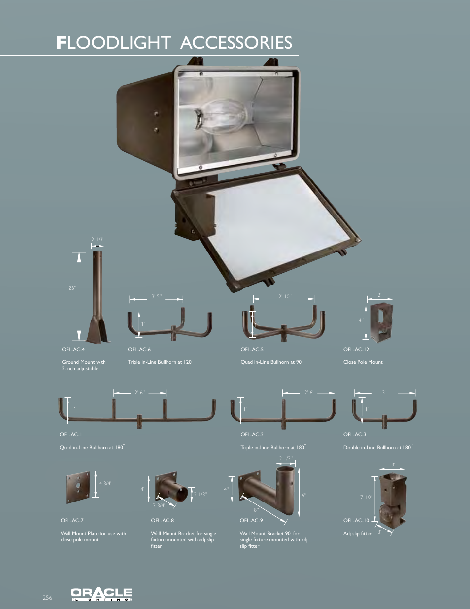 F loodlight accessories | Oracle Lighting OFL-301 User Manual | Page 2 / 2