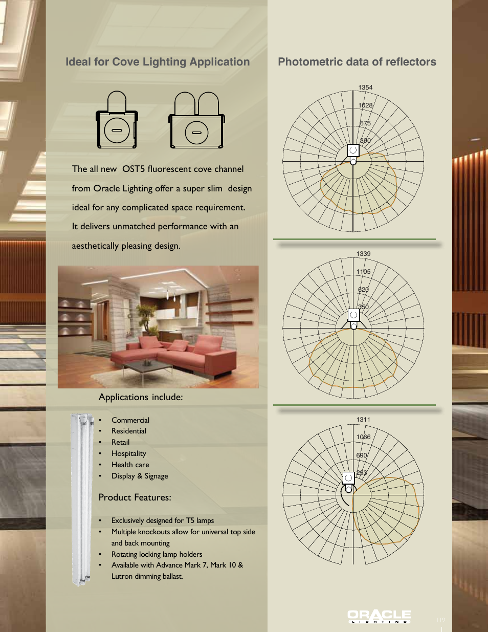 Applications include, Product features | Oracle Lighting 5-OSRT5-1 User Manual | Page 3 / 8