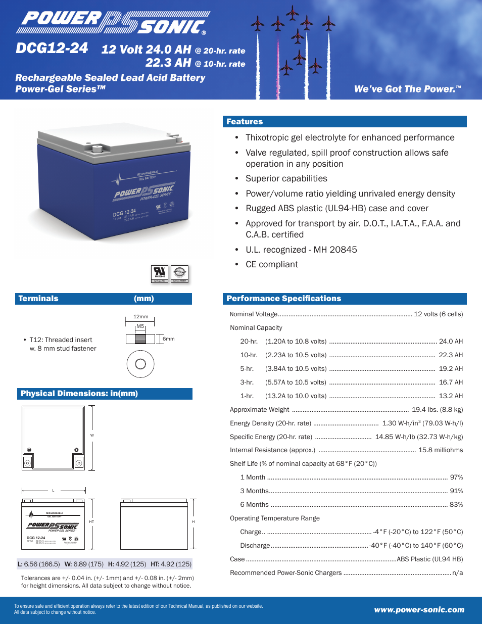 Power-Sonic DCG12-24 User Manual | 2 pages