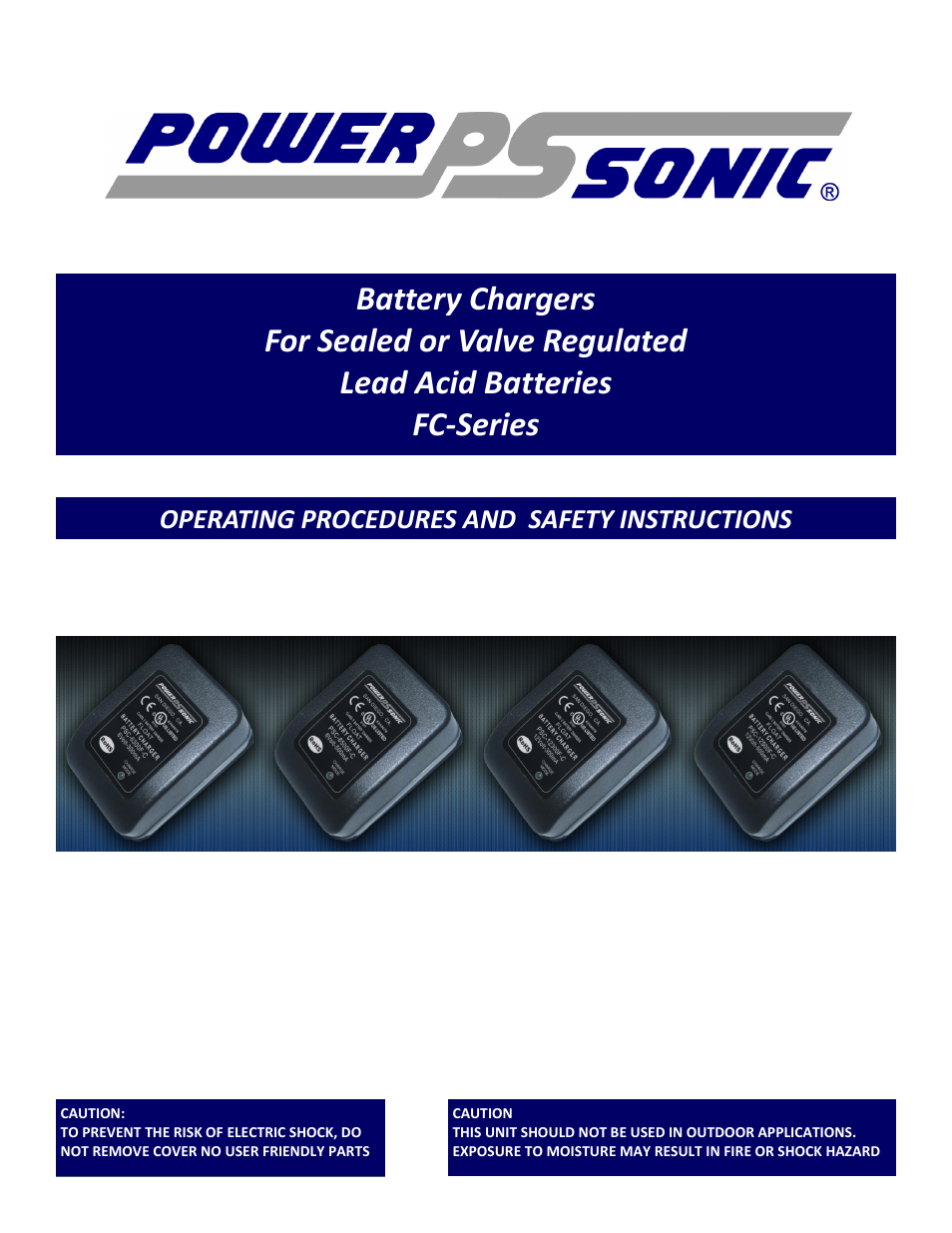 Power-Sonic FC SerieS Float ChargerS User Manual | 4 pages