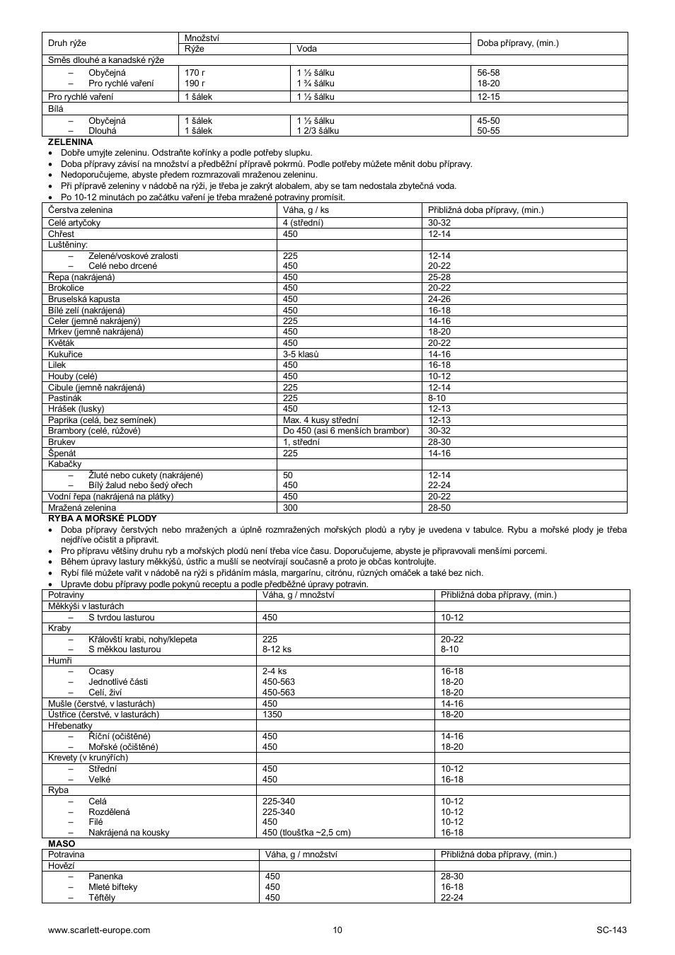 Scarlett SC-143 User Manual | Page 10 / 39