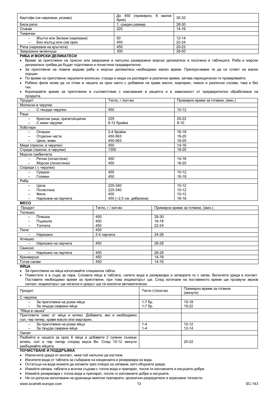 Scarlett SC-143 User Manual | Page 13 / 39