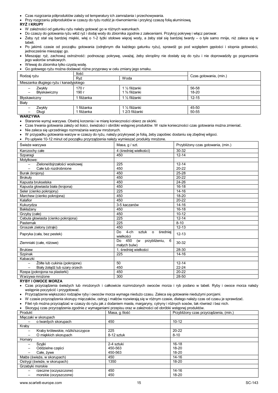 Scarlett SC-143 User Manual | Page 15 / 39