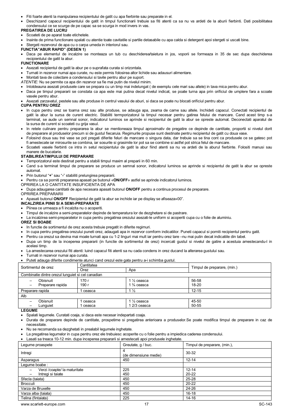 Scarlett SC-143 User Manual | Page 17 / 39