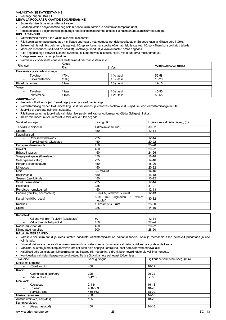 Scarlett SC-143 User Manual | Page 25 / 39