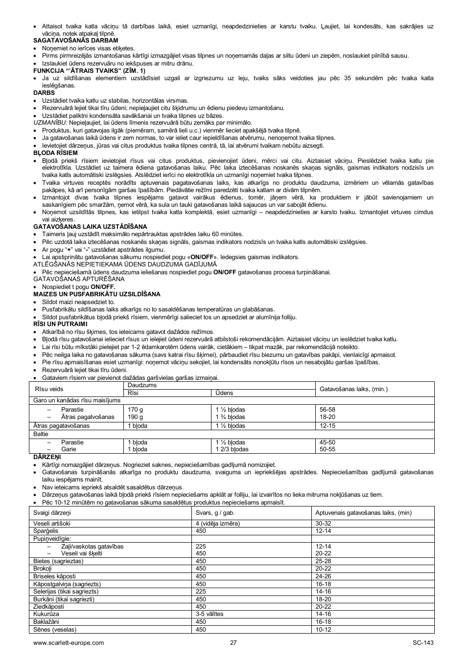 Scarlett SC-143 User Manual | Page 27 / 39