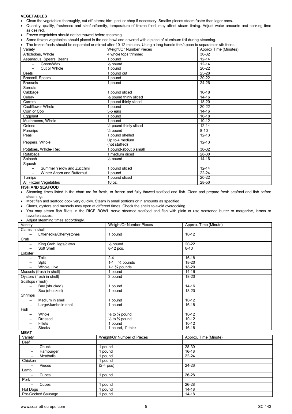 Scarlett SC-143 User Manual | Page 5 / 39