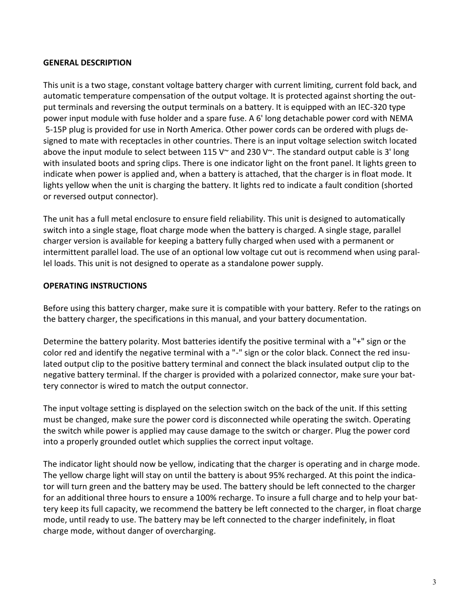 Power-Sonic PSC-12-10A User Manual | Page 3 / 6