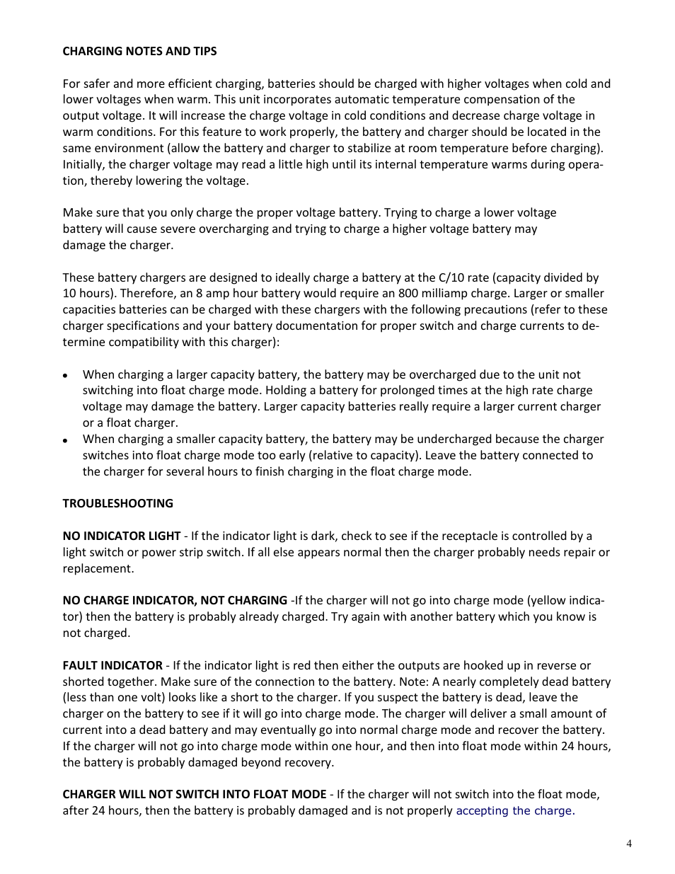 Power-Sonic PSC 12800A User Manual | Page 4 / 6