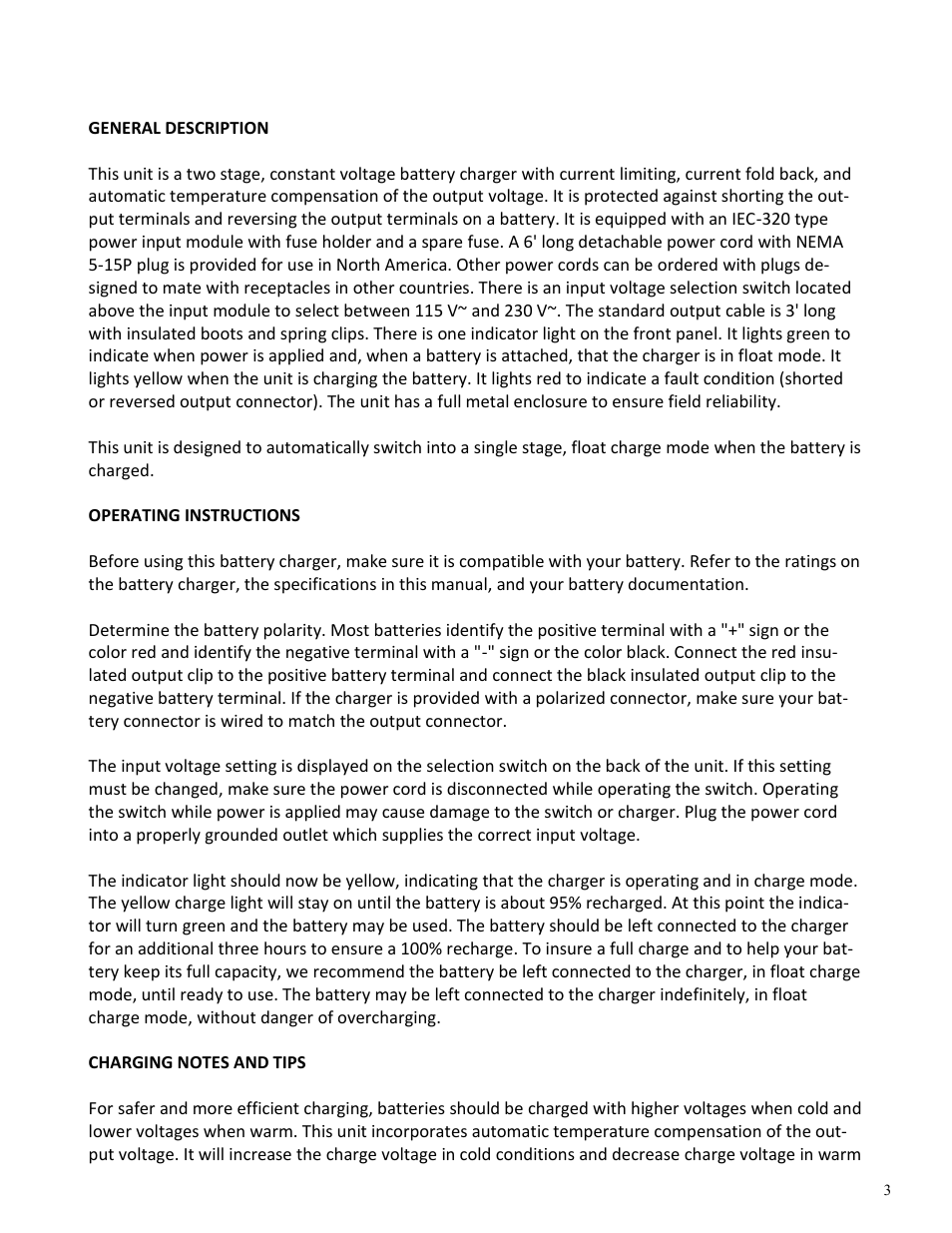 Power-Sonic PSC-124000A User Manual | Page 3 / 6