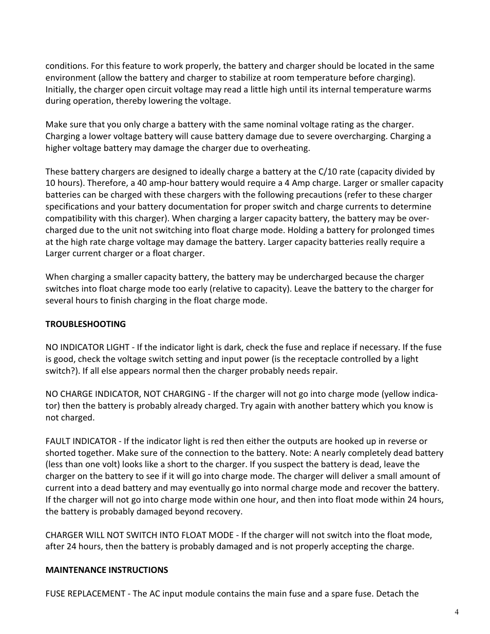 Power-Sonic PSC-124000A User Manual | Page 4 / 6