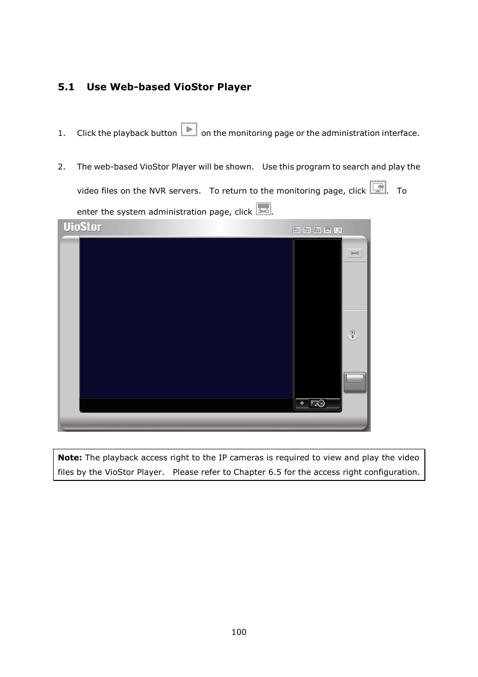 Based, Layer, 1 use web-based viostor player | QNAP VS-2004L en User Manual | Page 100 / 265