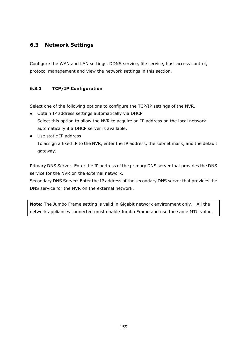 Etwork, Ettings, Tcp/ip configuration | 3 network settings | QNAP VS-2004L en User Manual | Page 159 / 265