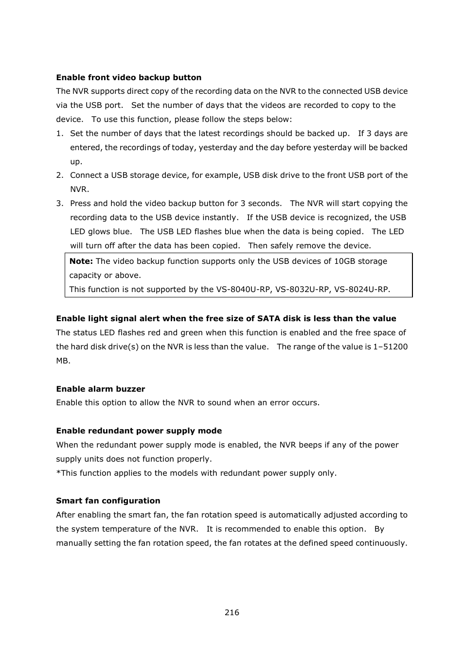 QNAP VS-2004L en User Manual | Page 216 / 265