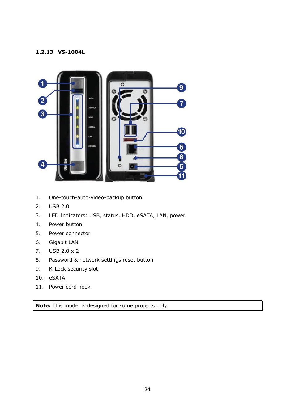 Vs-1004l | QNAP VS-2004L en User Manual | Page 24 / 265