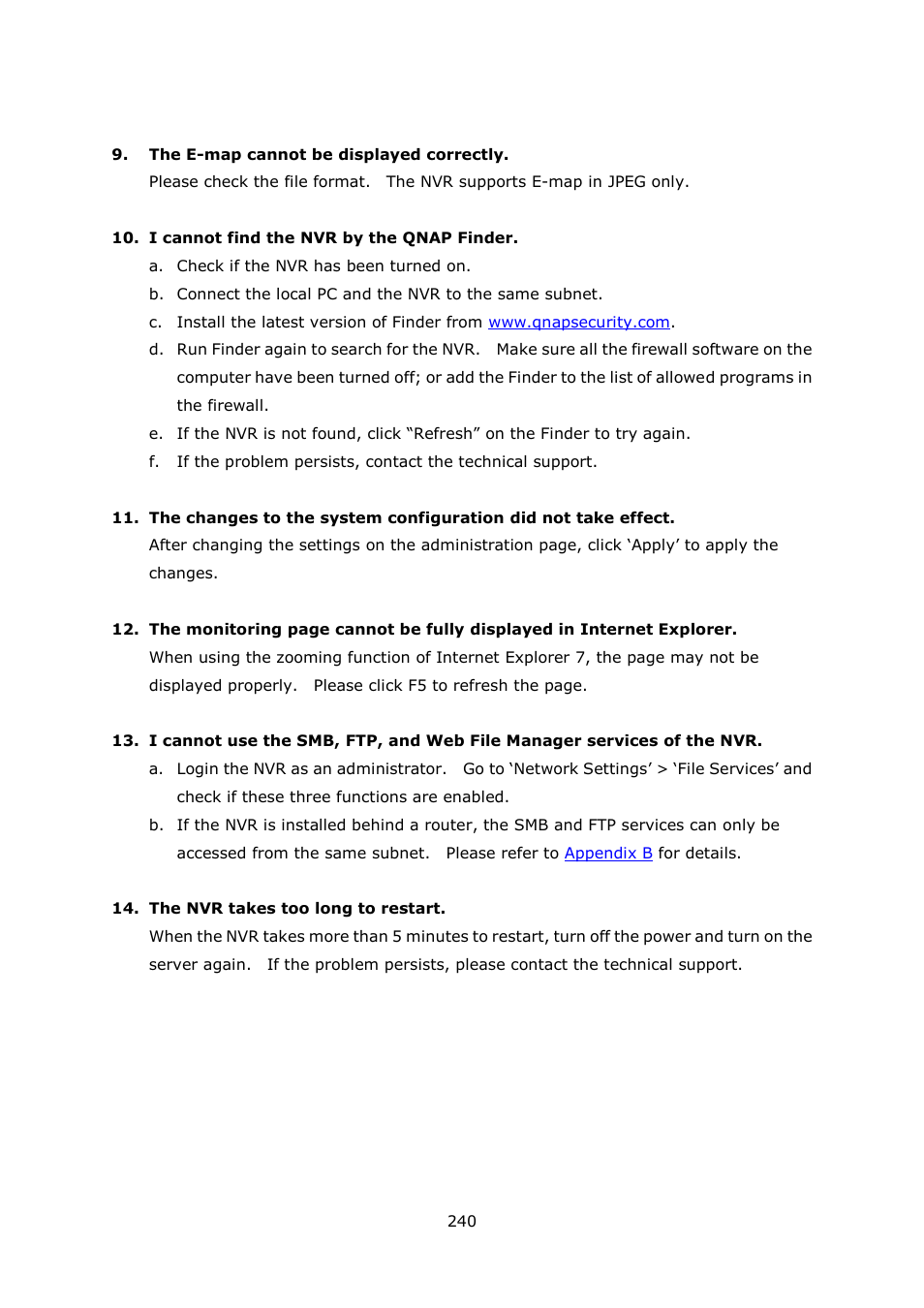 QNAP VS-2004L en User Manual | Page 240 / 265