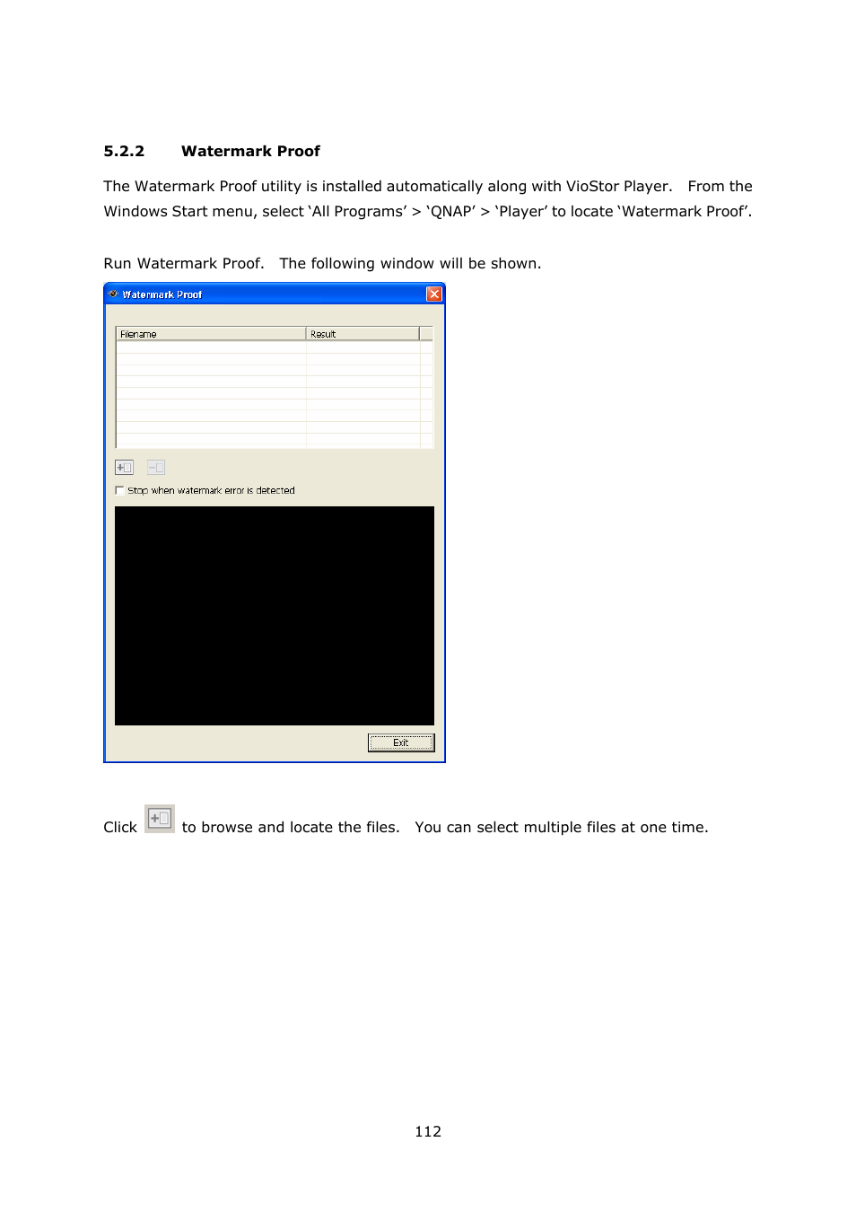 2 watermark proof, Watermark proof | QNAP Security VioStor NVR (Version: 3.3.2) User Manual | Page 112 / 235