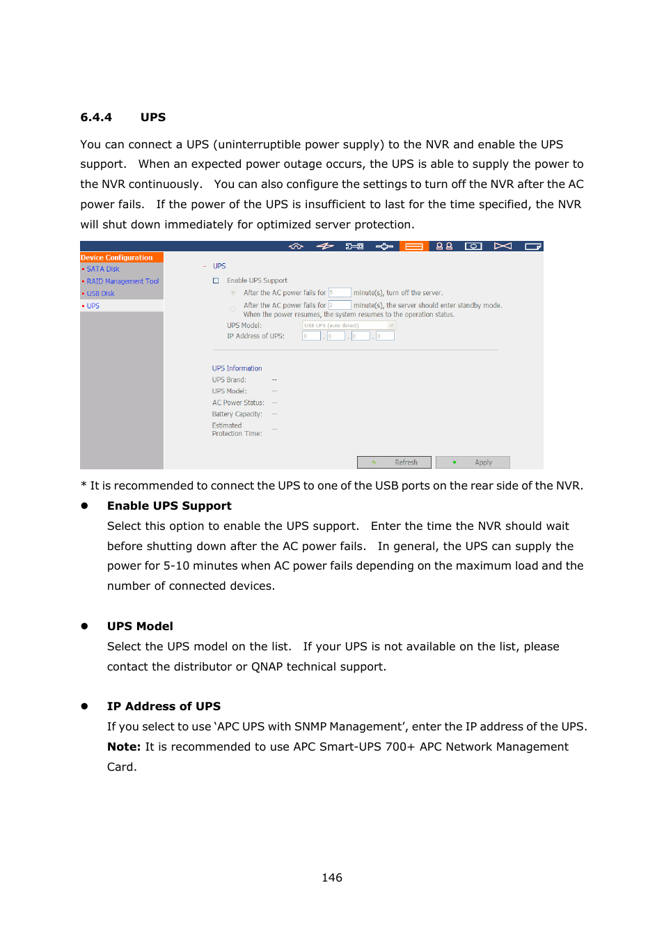 4 ups | QNAP Security VioStor NVR (Version: 3.3.2) User Manual | Page 146 / 235