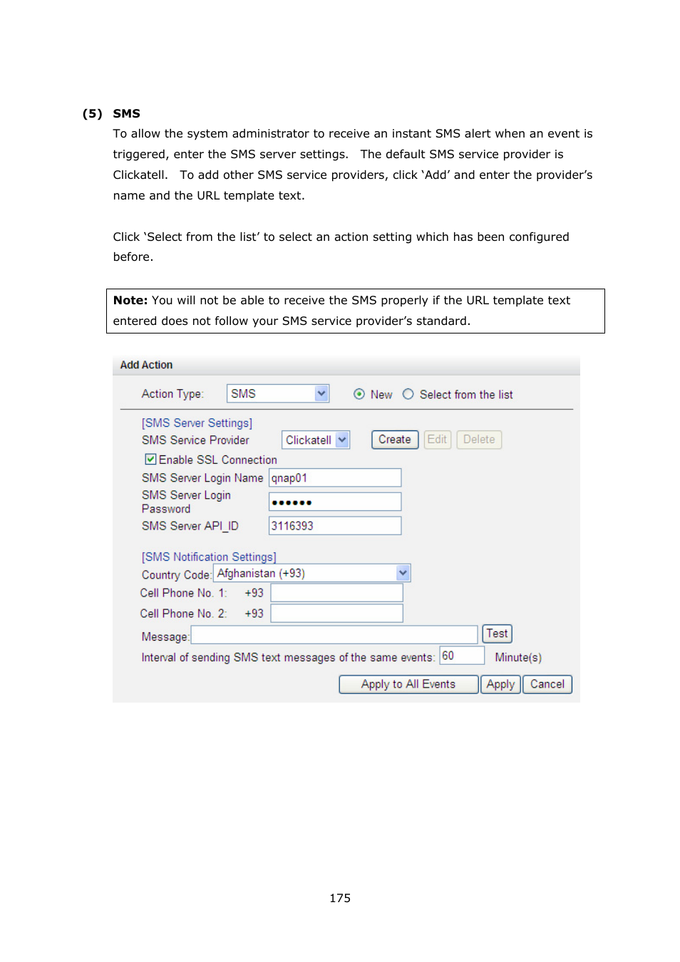 QNAP Security VioStor NVR (Version: 3.3.2) User Manual | Page 175 / 235