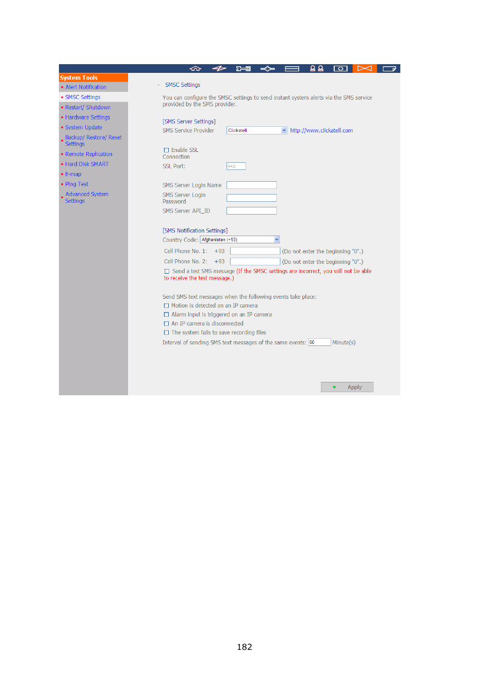 QNAP Security VioStor NVR (Version: 3.3.2) User Manual | Page 182 / 235