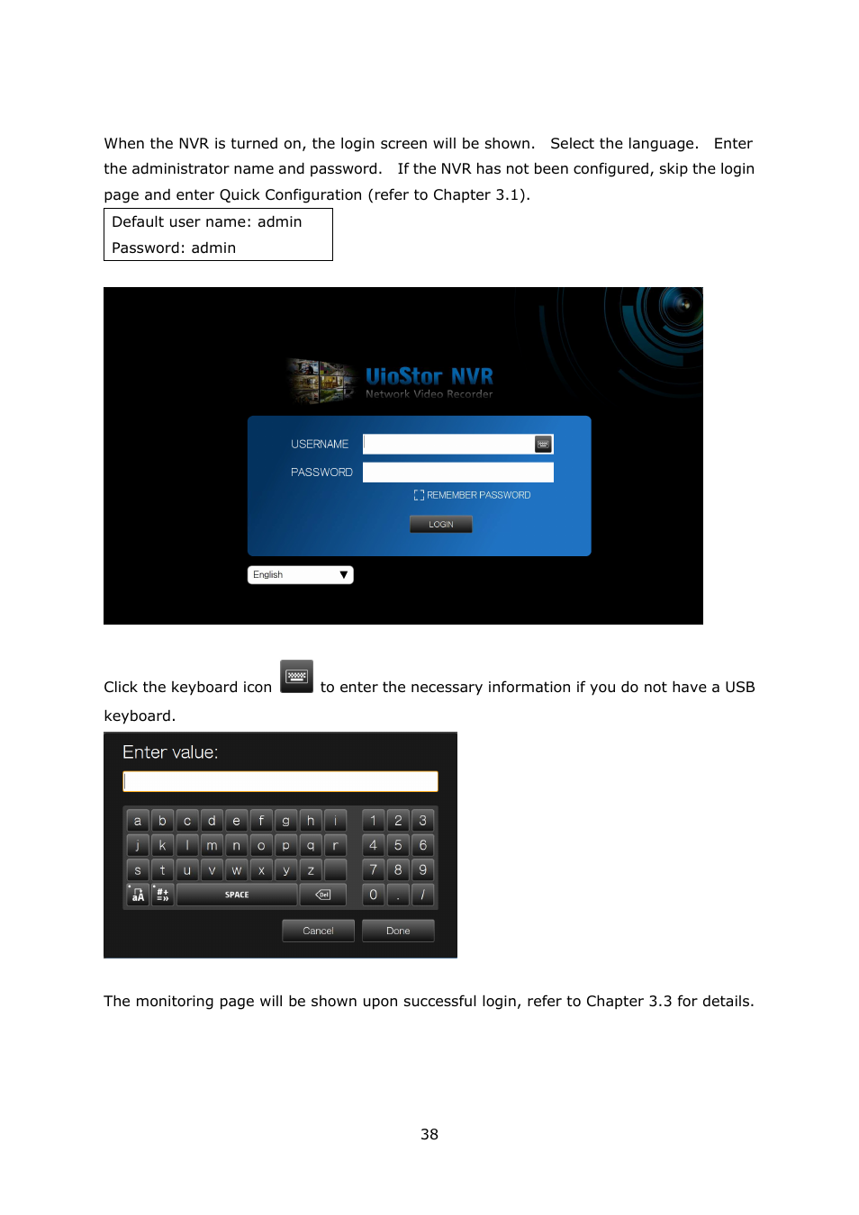 QNAP Security VioStor NVR (Version: 3.3.2) User Manual | Page 38 / 235