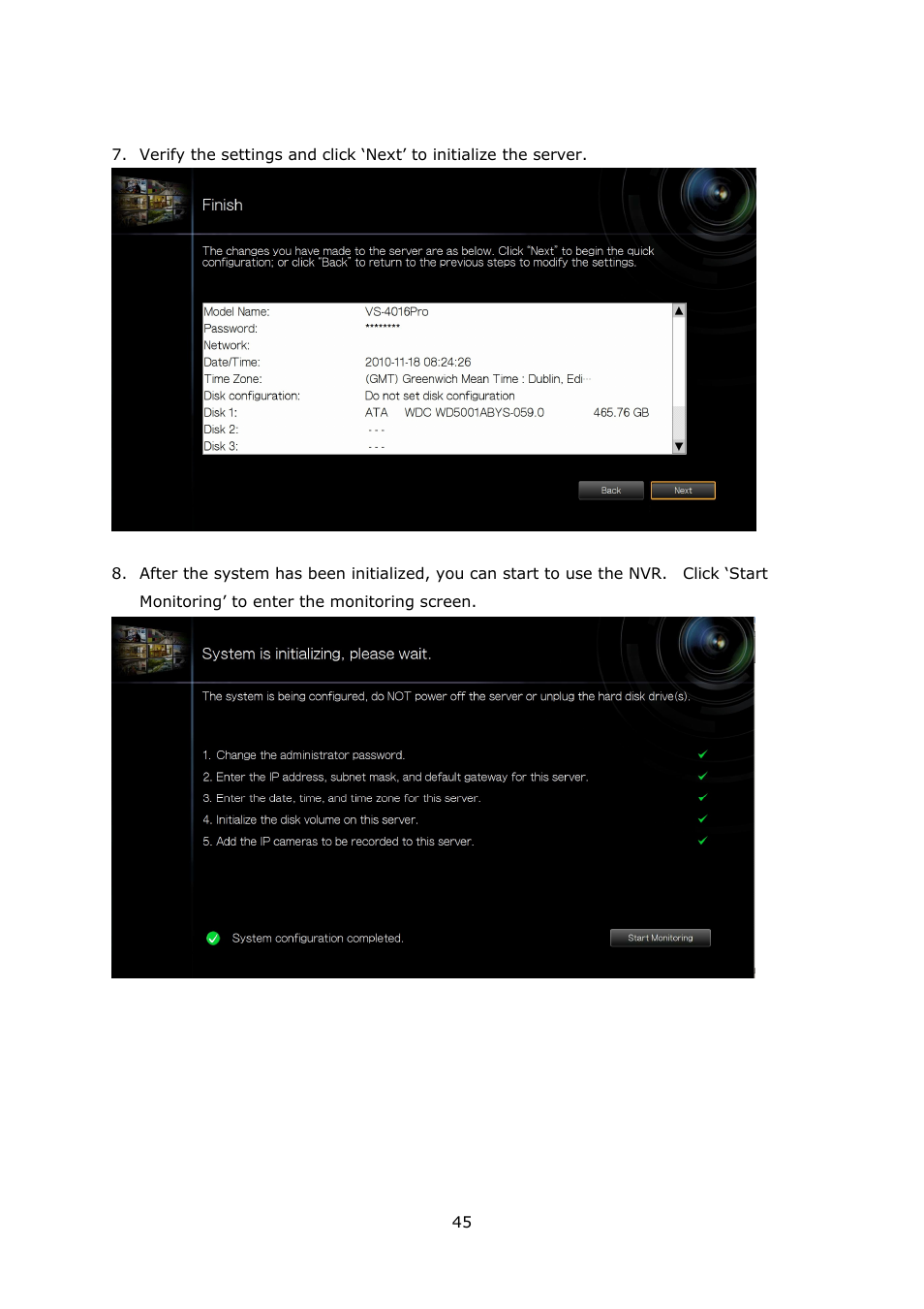 QNAP Security VioStor NVR (Version: 3.3.2) User Manual | Page 45 / 235