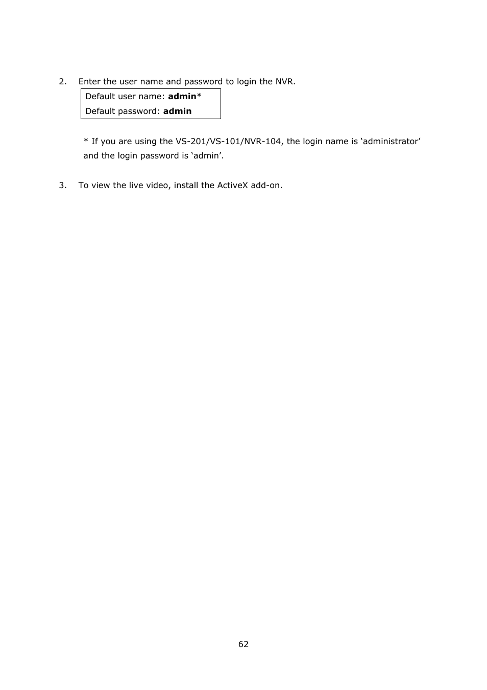 QNAP Security VioStor NVR (Version: 3.3.2) User Manual | Page 62 / 235