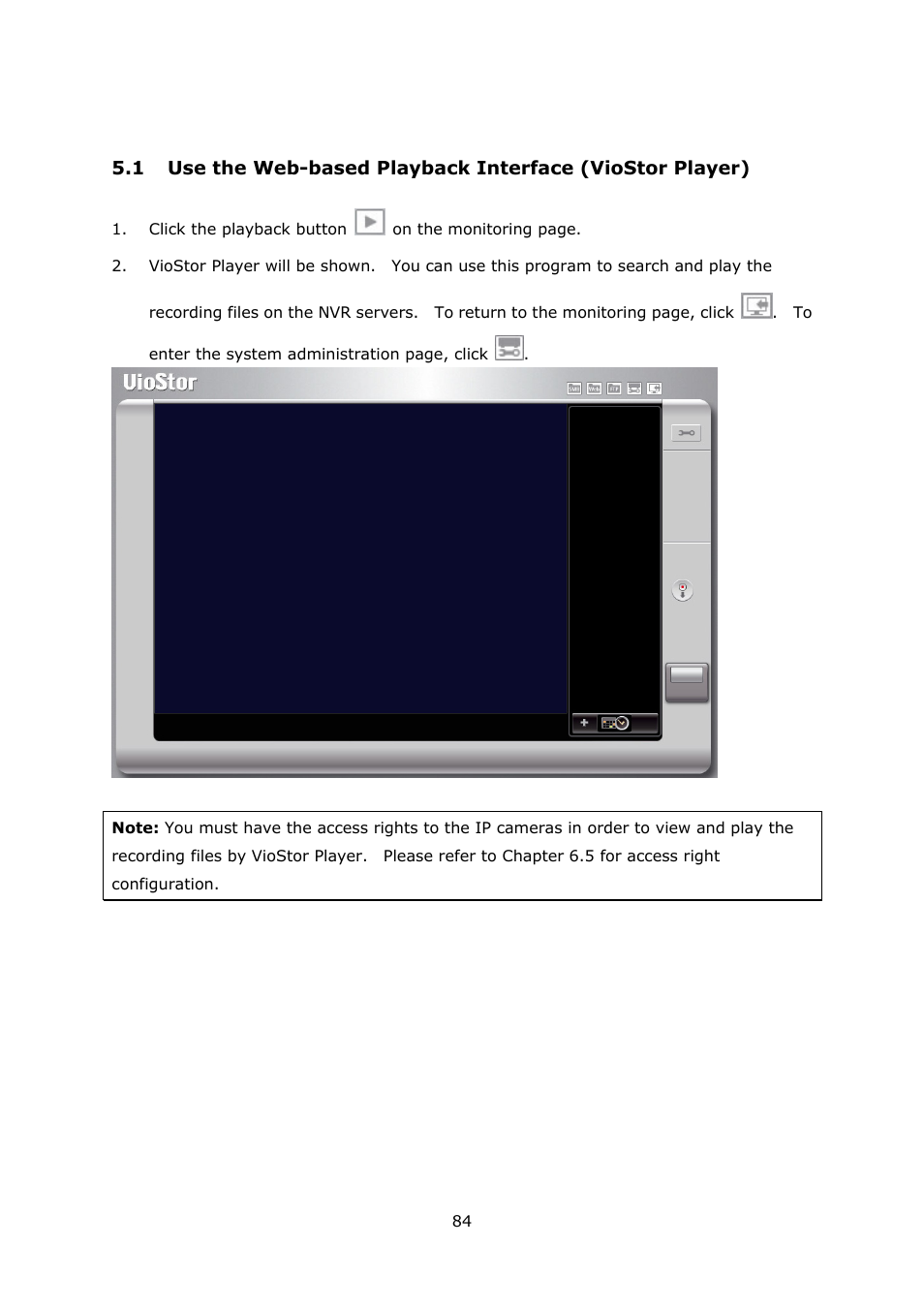 Se the, Based, Layback | Nterface, Layer | QNAP Security VioStor NVR (Version: 3.3.2) User Manual | Page 84 / 235