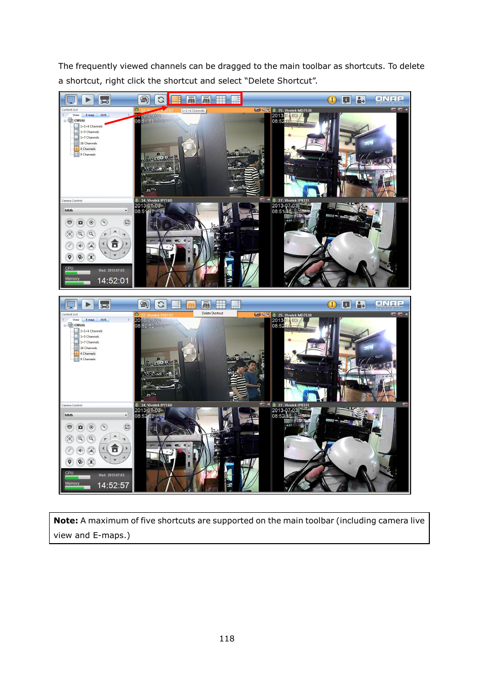 QNAP Security VioStor CMS (Version: 1.0.1) User Manual | Page 118 / 204