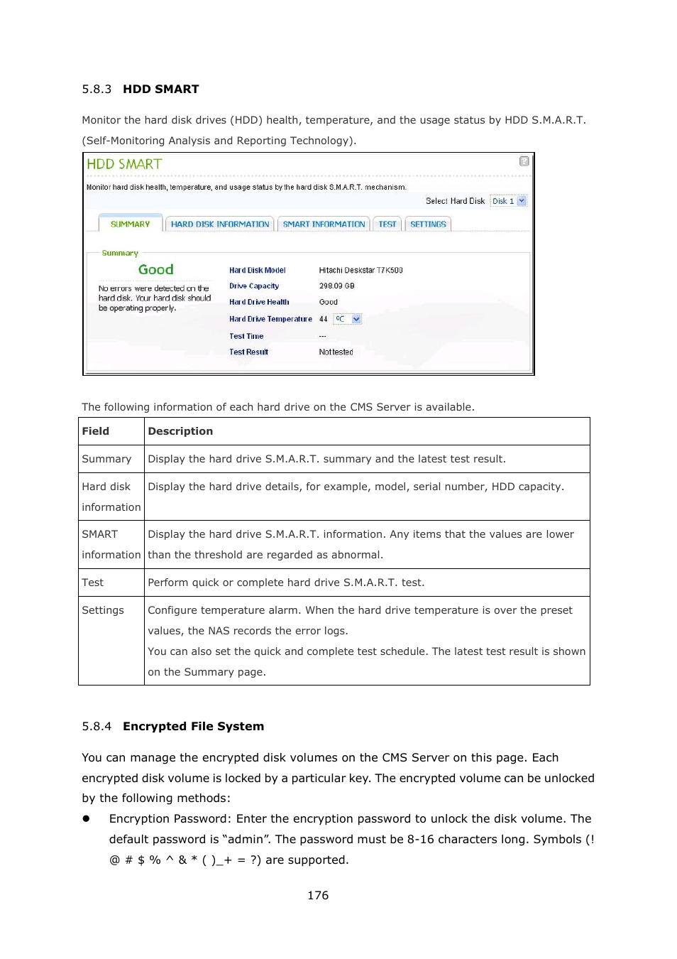 Smart, Ncrypted, Ystem | QNAP Security VioStor CMS (Version: 1.0.1) User Manual | Page 176 / 204