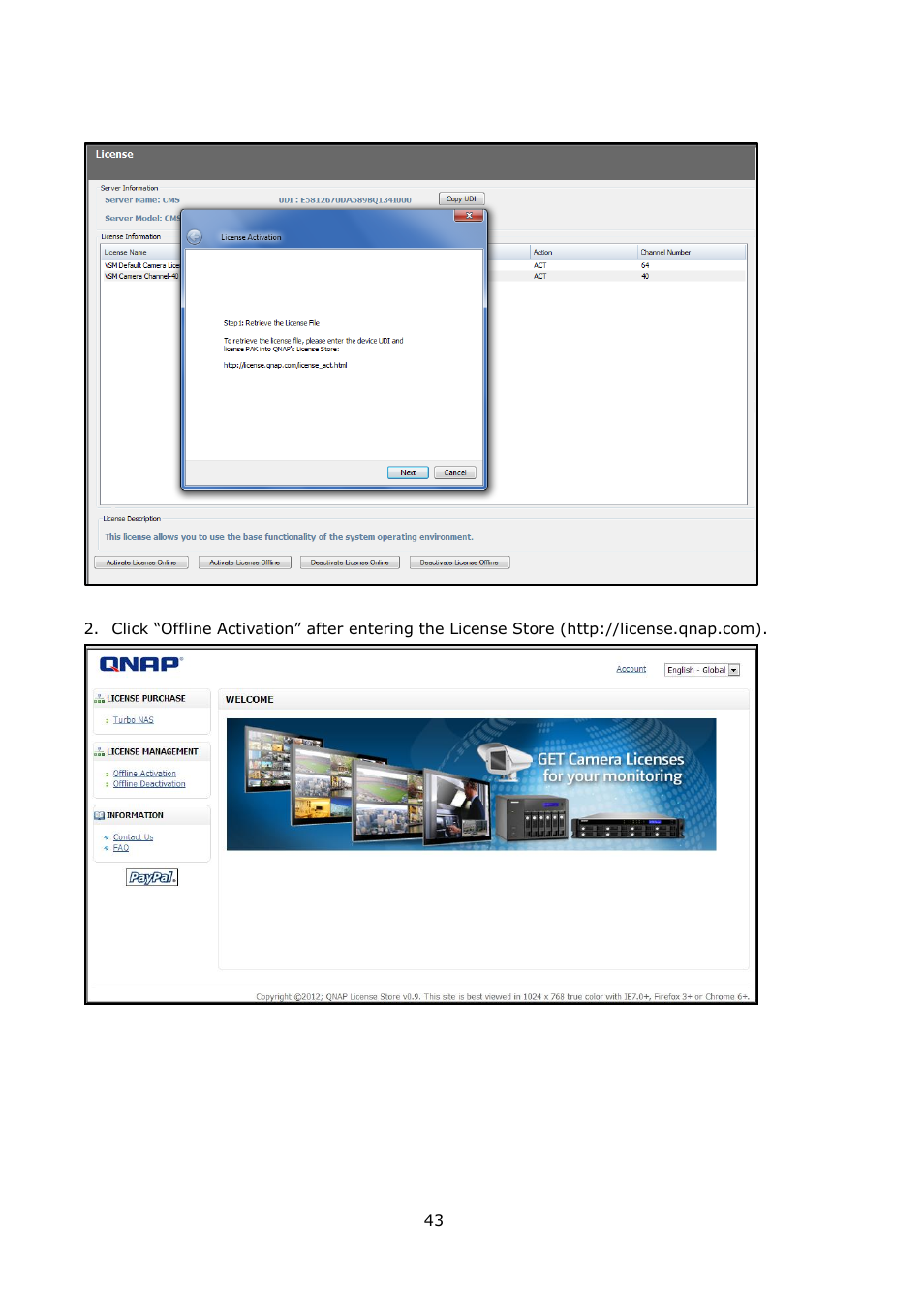 QNAP Security VioStor CMS (Version: 1.0.1) User Manual | Page 43 / 204