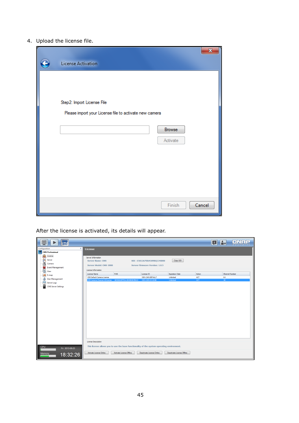 QNAP Security VioStor CMS (Version: 1.0.1) User Manual | Page 45 / 204