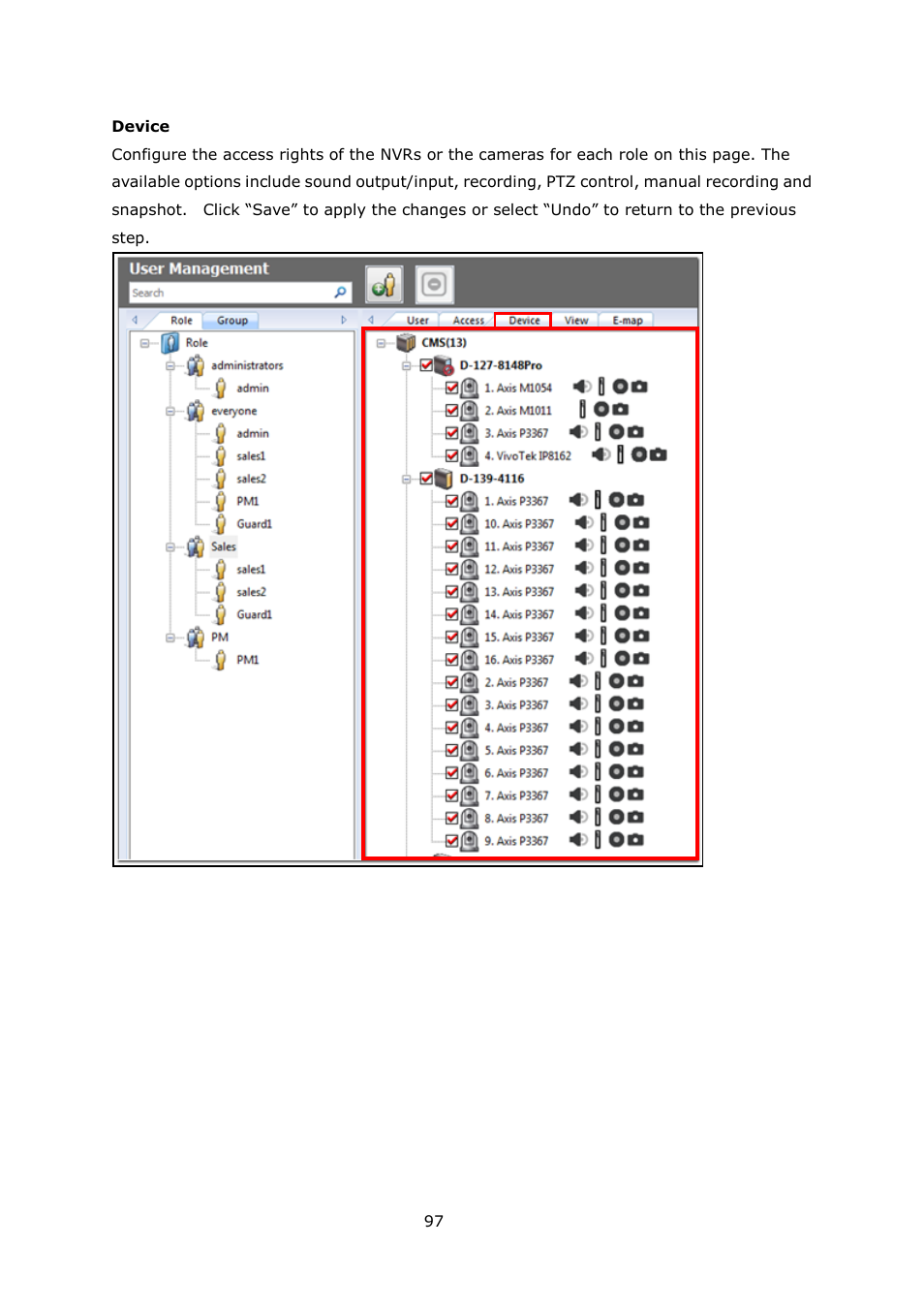 QNAP Security VioStor CMS (Version: 1.0.1) User Manual | Page 97 / 204
