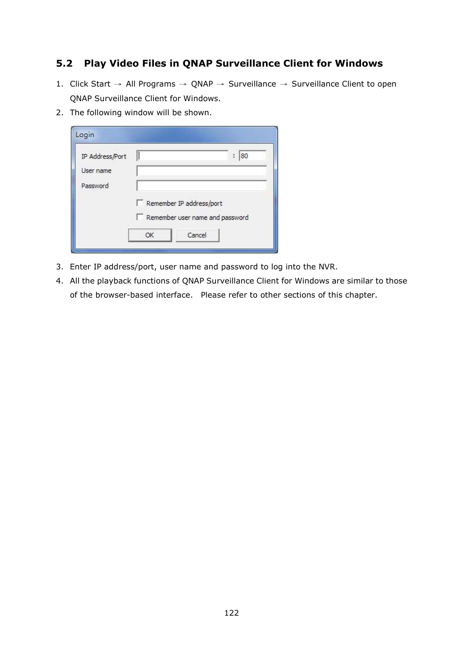 QNAP Security VioStor NVR (Version: 4.1.2) User Manual | Page 122 / 261
