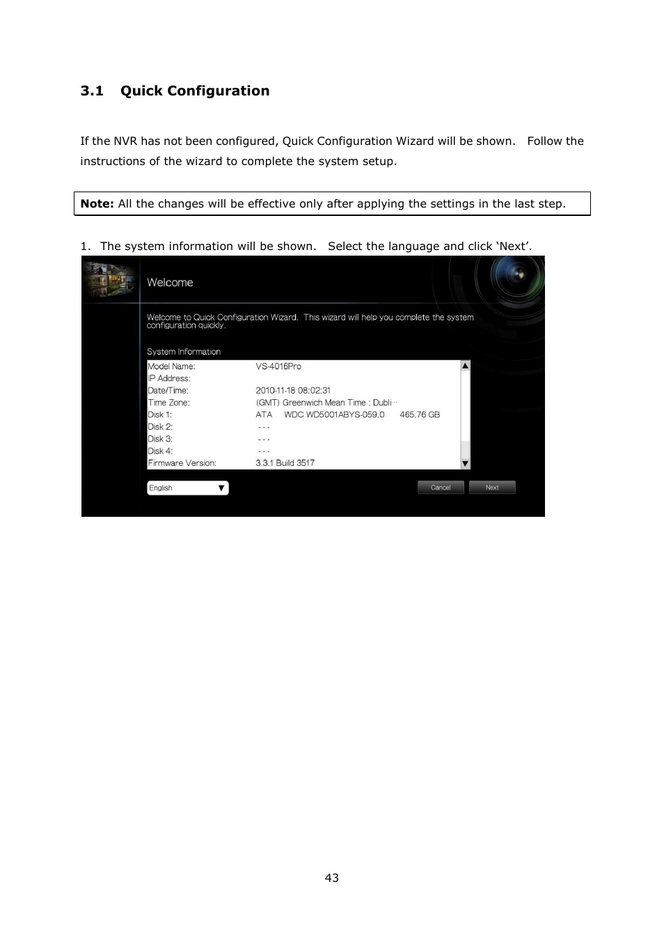 QNAP Security VioStor NVR (Version: 4.1.2) User Manual | Page 43 / 261