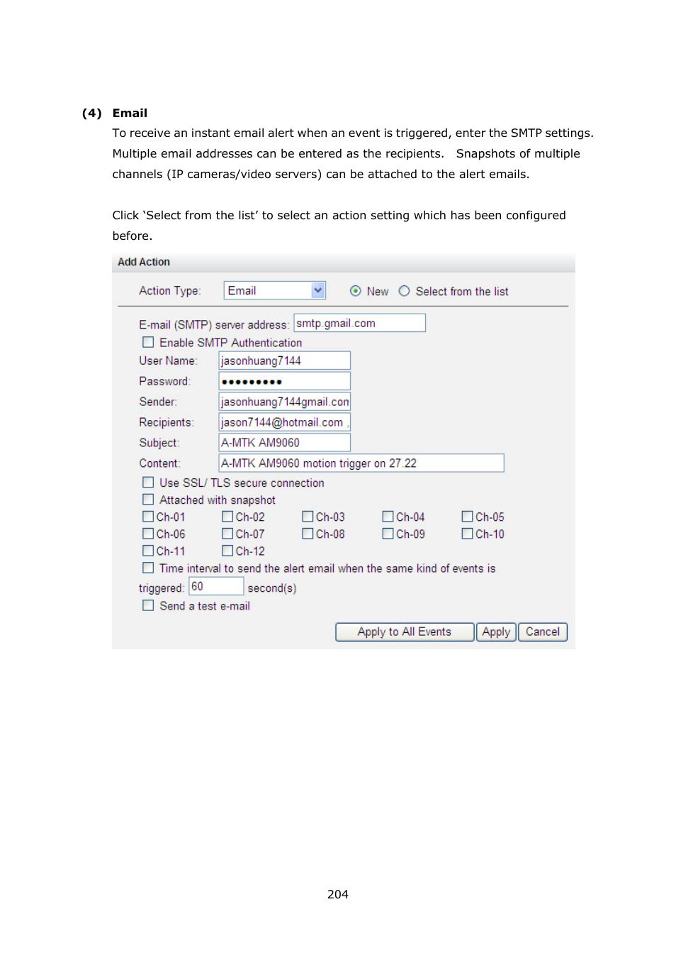 QNAP Security VioStor NVR (Version: 3.5.1) User Manual | Page 204 / 264