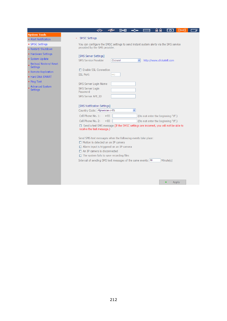QNAP Security VioStor NVR (Version: 3.5.1) User Manual | Page 212 / 264