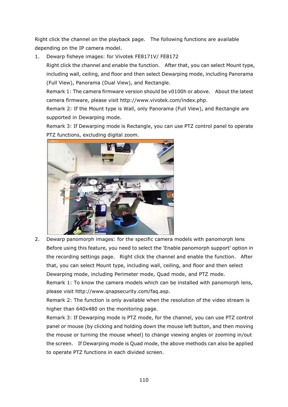 QNAP Security VioStor NVR (Version: 4.1.1) User Manual | Page 110 / 260