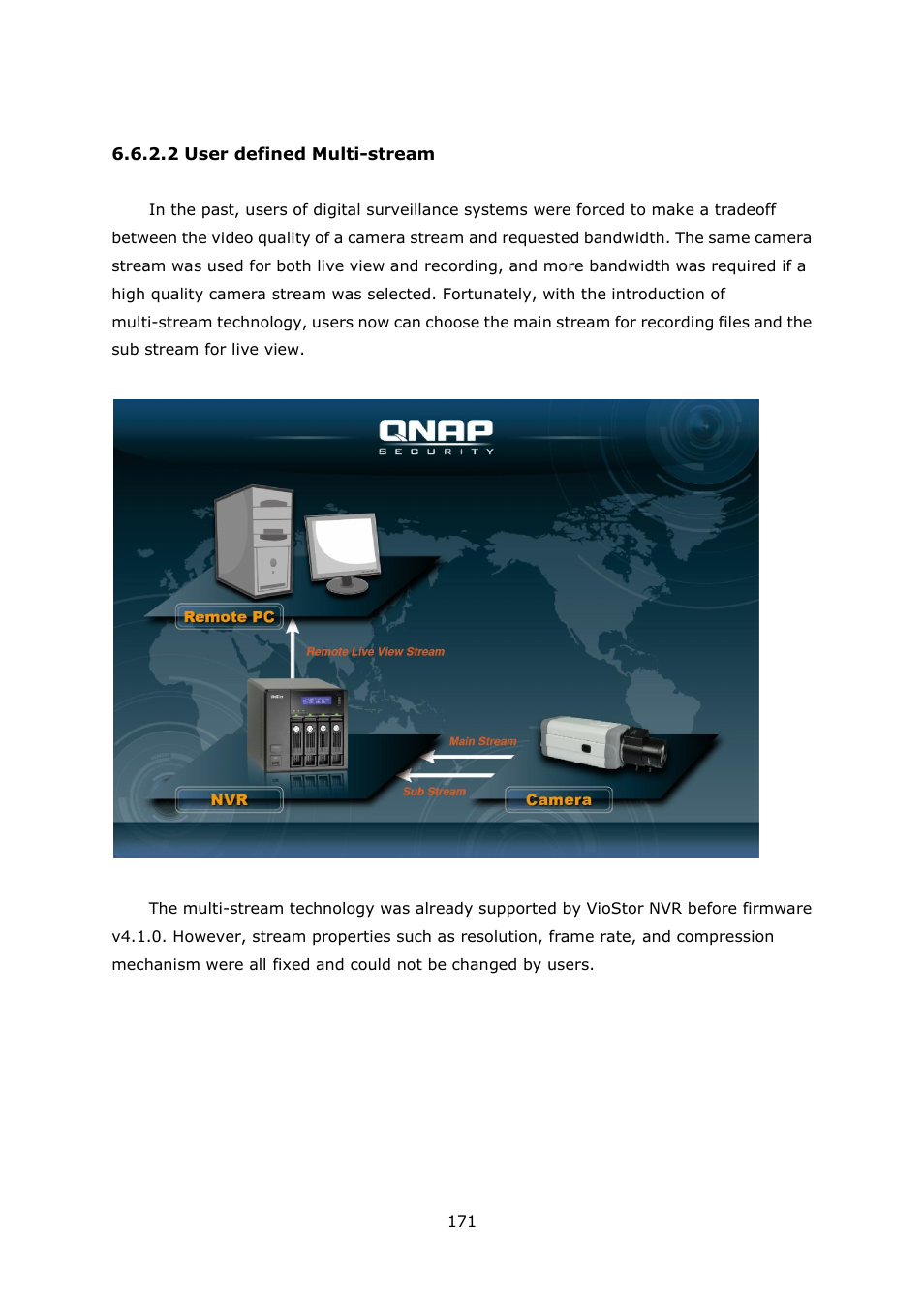 2 user defined multi-stream | QNAP Security VioStor NVR (Version: 4.1.1) User Manual | Page 171 / 260