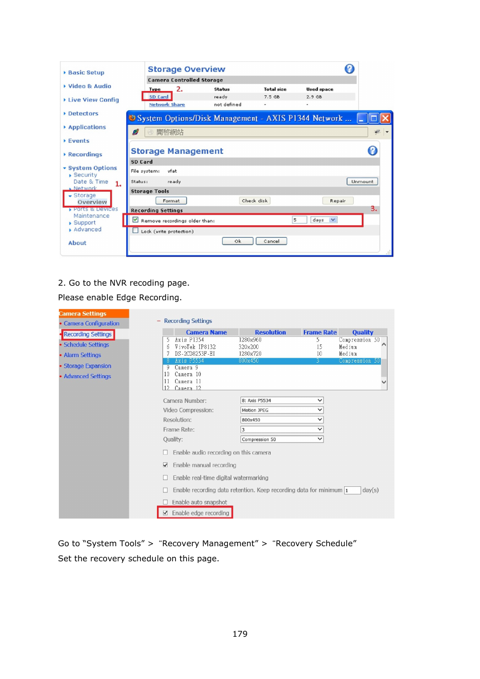 QNAP Security VioStor NVR (Version: 4.1.1) User Manual | Page 179 / 260