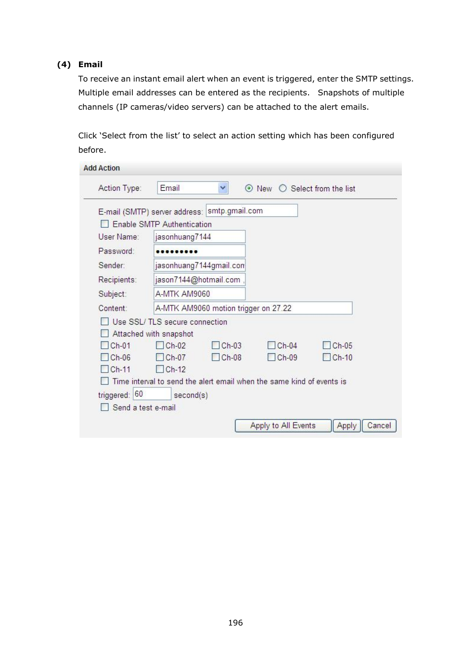 QNAP Security VioStor NVR (Version: 4.1.1) User Manual | Page 196 / 260