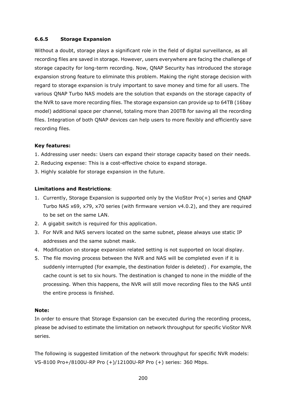 5 storage expansion, Storage expansion | QNAP Security VioStor NVR (Version: 4.1.1) User Manual | Page 200 / 260