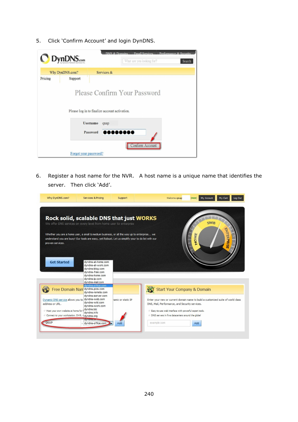 QNAP Security VioStor NVR (Version: 4.1.1) User Manual | Page 240 / 260