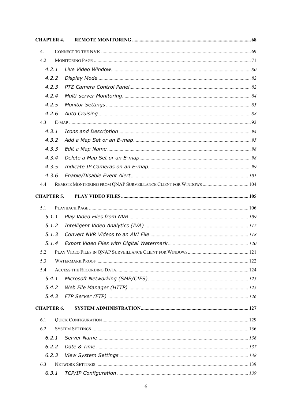 QNAP Security VioStor NVR (Version: 4.1.1) User Manual | Page 6 / 260