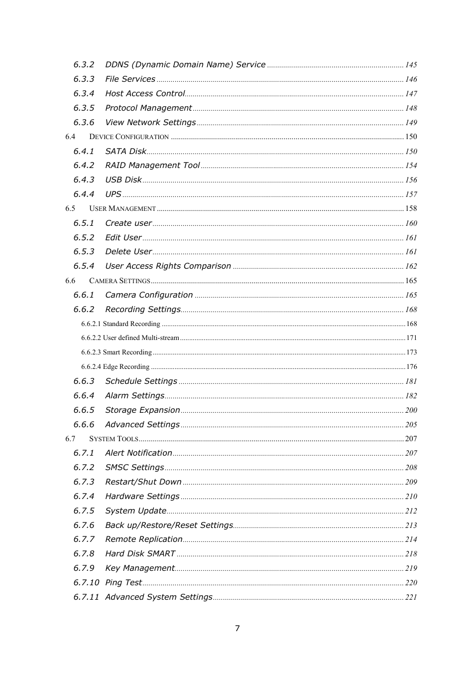 QNAP Security VioStor NVR (Version: 4.1.1) User Manual | Page 7 / 260