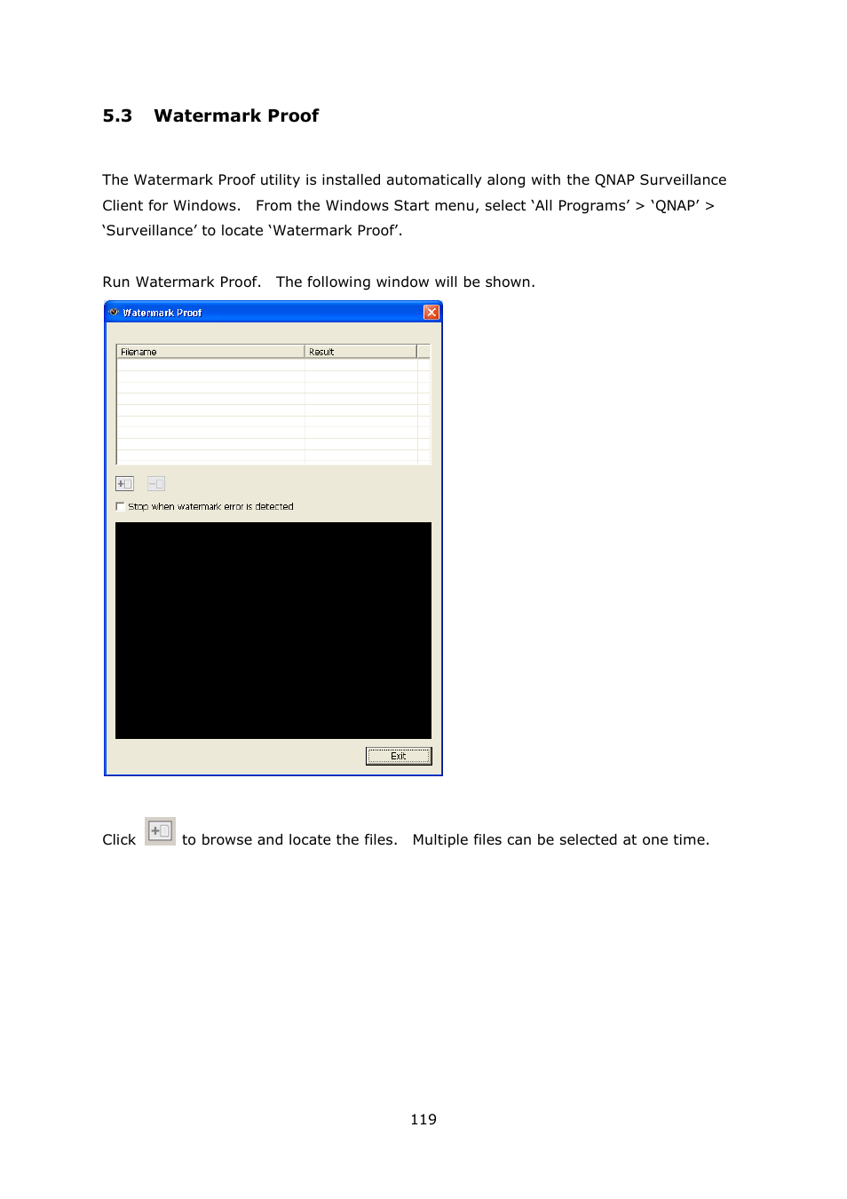 Atermark, Roof, 3 watermark proof | QNAP Security VioStor NVR (Version: 4.0.0) User Manual | Page 119 / 242