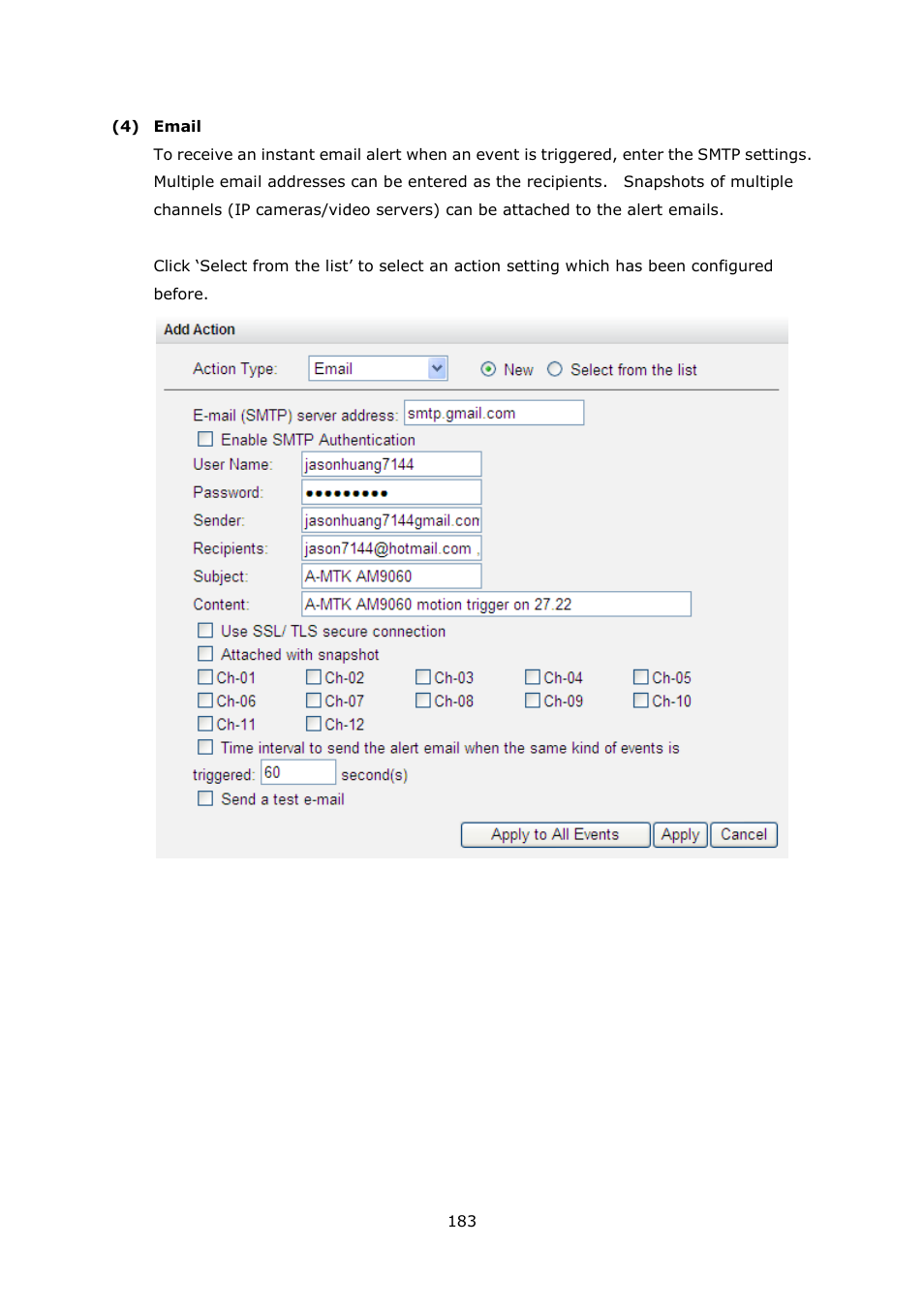 QNAP Security VioStor NVR (Version: 4.0.0) User Manual | Page 183 / 242