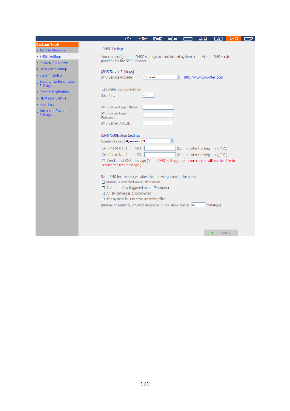 QNAP Security VioStor NVR (Version: 4.0.0) User Manual | Page 191 / 242